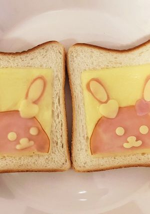 うさぎのクロックムッシュ-レシピのメイン写真