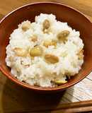 超簡単♪ハイオレ大豆の「いり大豆ご飯」