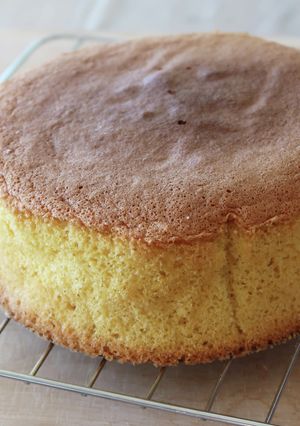 材料３つ、ふわふわスポンジケーキ-レシピのメイン写真