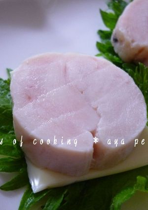 ☆　鶏ハムの柚子胡椒チーズカナッペ　☆-レシピのメイン写真