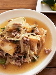 厚揚げ豆腐のもやしあんかけ-レシピのメイン写真