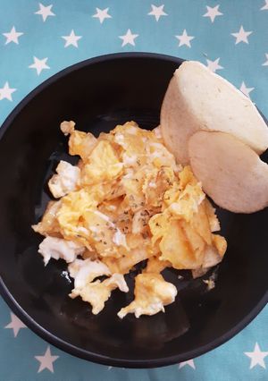 簡単★絶品！ポテトチップスのたまごとじ-レシピのメイン写真