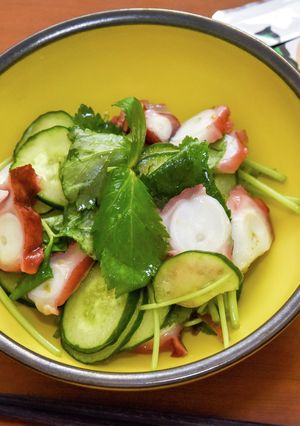浅漬けのもとで作るタコと香味野菜のマリネ-レシピのメイン写真