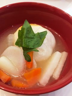 丸もちで!白みその雑煮-レシピのメイン写真