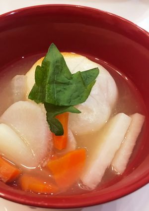 丸もちで！白みその雑煮-レシピのメイン写真