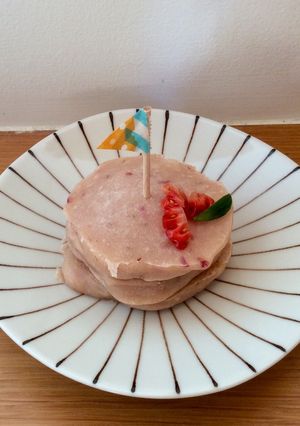 いちごのパンケーキ(犬用)-レシピのメイン写真