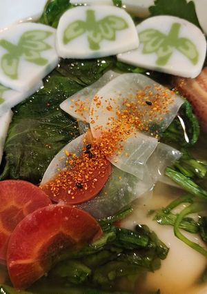 レンジでお手軽、具沢山雑煮-レシピのメイン写真
