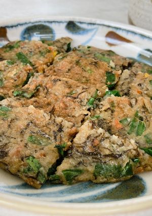 もずく丼でもちもちヒラヤーチー-レシピのメイン写真