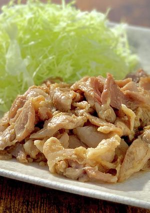 63℃ 焼かない 豚のしょうが焼き-レシピのメイン写真