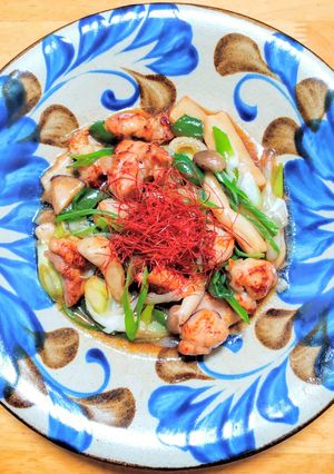 鶏と長ネギとキノコのオイスターソース炒め-レシピのメイン写真