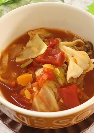［糖質制限］トマト缶でデトックススープ-レシピのメイン写真