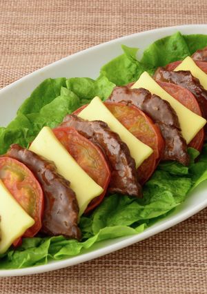 焼き肉カプレーゼ-レシピのメイン写真