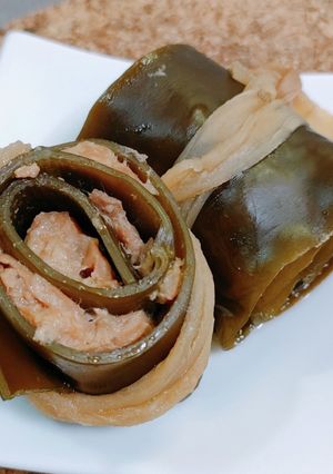 圧力鍋10分調理☆旨々〜!豚肉入り昆布巻-レシピのメイン写真