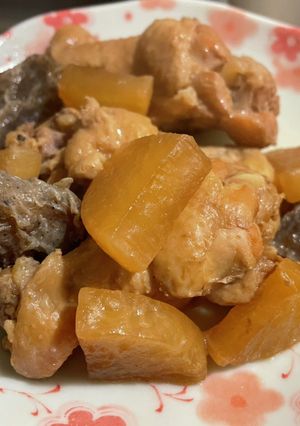 手羽元の鶏大根・凍りこんにゃく入り-レシピのメイン写真