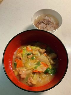 大根スープ、中華炒め-レシピのメイン写真