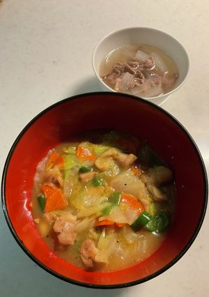 大根スープ、中華炒め-レシピのメイン写真