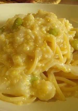 モチキビと白菜の☆冬のベジクリームパスタ-レシピのメイン写真