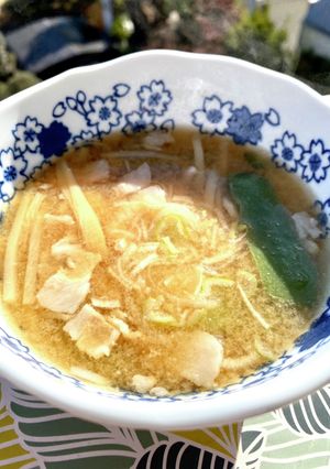 青椒肉絲風。味噌汁-レシピのメイン写真
