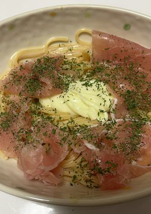 生ハムチーズパスタ-レシピのメイン写真