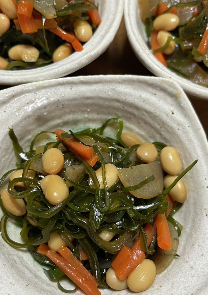 簡単！切り昆布と大豆の煮物-レシピのメイン写真