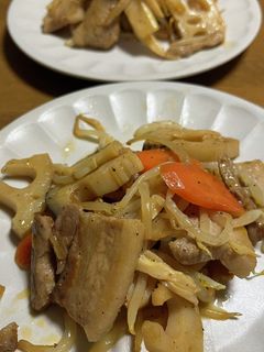 豚肉とレンコンの簡単炒め-レシピのメイン写真