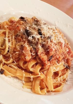 ベーコンとナスのトマトソースパスタ-レシピのメイン写真