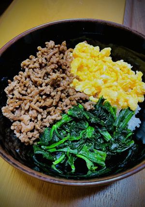 簡単三色そぼろ丼-レシピのメイン写真