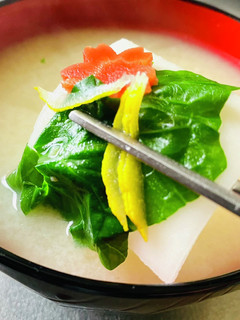 【冷凍保存】白みそ柚子風味のお雑煮-レシピのメイン写真
