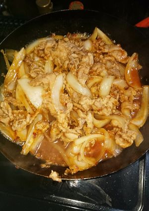 豚肉と玉ねぎのピリ辛炒め-レシピのメイン写真