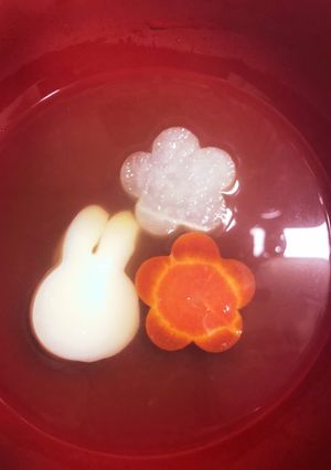 可愛いっ！うさぎ年のお雑煮-レシピのメイン写真