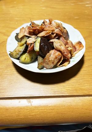 ベーコンと茄子の塩コショウ炒め-レシピのメイン写真