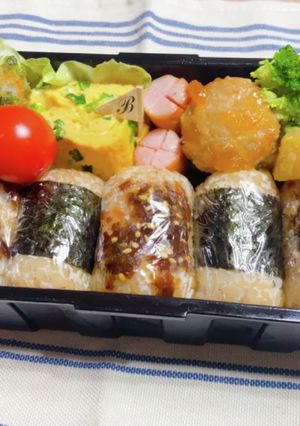 時短お弁当盛り付け記録　茶飯　三男-レシピのメイン写真