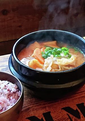 朝5分で出来る♪ピリ辛具だくさんスープ-レシピのメイン写真