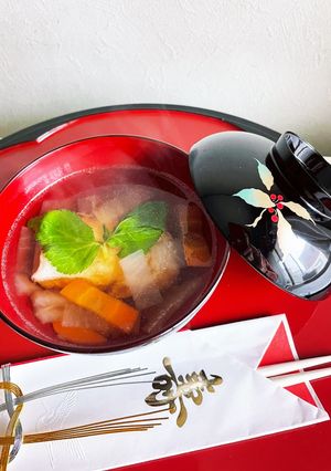揚げ餅　お吸い物-レシピのメイン写真