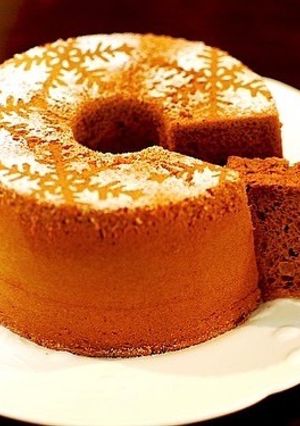 ココアシフォンケーキ17cm型-レシピのメイン写真