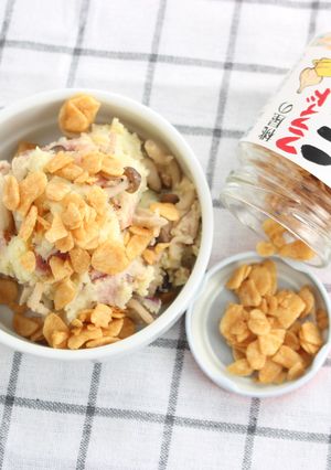 フライドにんにくが極旨★さつまいもサラダ-レシピのメイン写真