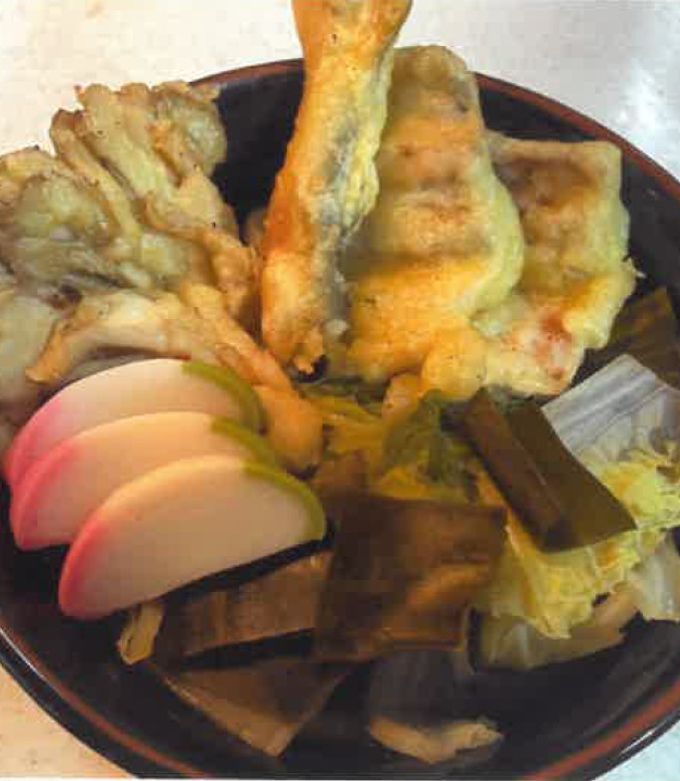 あゆとまいたけ天ぷらうどん-レシピのメイン写真