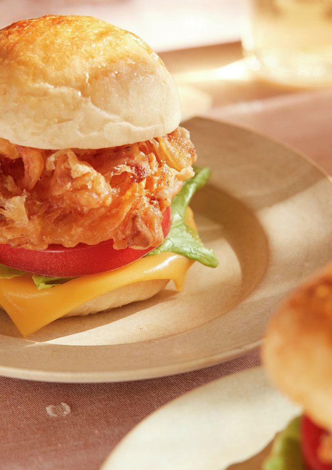 桜エビかき揚げバーガー-レシピのメイン写真