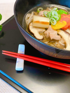 ネギと椎茸の香り豊かな年越しそば-レシピのメイン写真