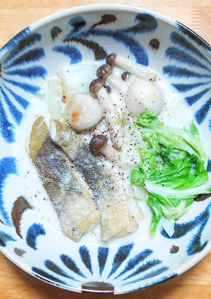 鱈と白菜と里芋とシメジのクリーム煮-レシピのメイン写真