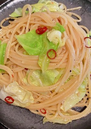 カルディのレモンソースでペペロンチーノ-レシピのメイン写真