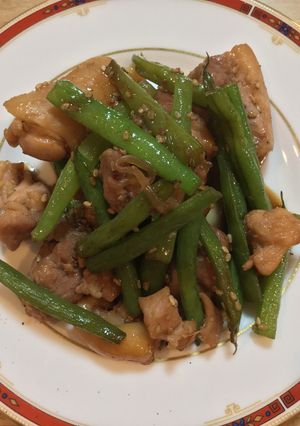 鶏もも肉といんげんの甘辛炒め-レシピのメイン写真