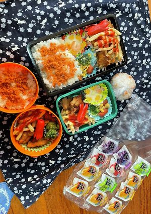 冬休み学童お弁当３人分-レシピのメイン写真