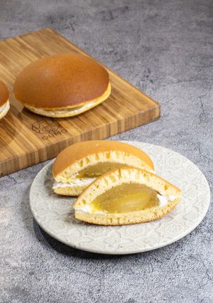 栗きんとんをリメイク!栗どら焼き-レシピのメイン写真