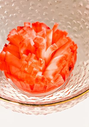 菊花かぶを桃寿カブでピンク色【おせち】-レシピのメイン写真