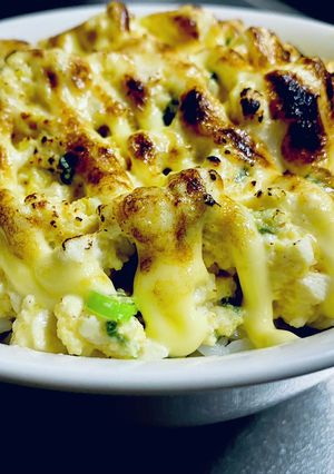 バーナーは便利・玉子豆腐のマヨ炙り丼-レシピのメイン写真