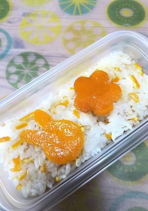 可愛いみかんの皮弁当-レシピのメイン写真