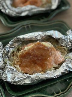 簡単 放置 鮭の味噌バターホイル焼き-レシピのメイン写真