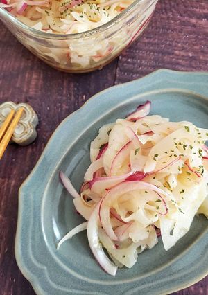 おせち♪れんこんと紫玉ねぎのレモンマリネ-レシピのメイン写真