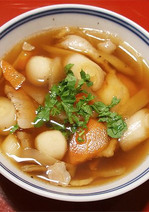 簡単＆便利！豚汁の具で雑煮だよ〜ん！-レシピのメイン写真